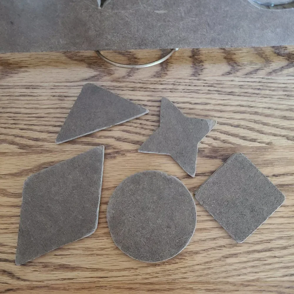 Handcrafted Vintage Primitive Kids Wooden Geometric Shapes Puzzle From 1964